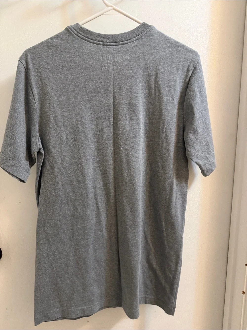 Jordan Gray Short Sleeve Tee with Black Jumpman- MENS